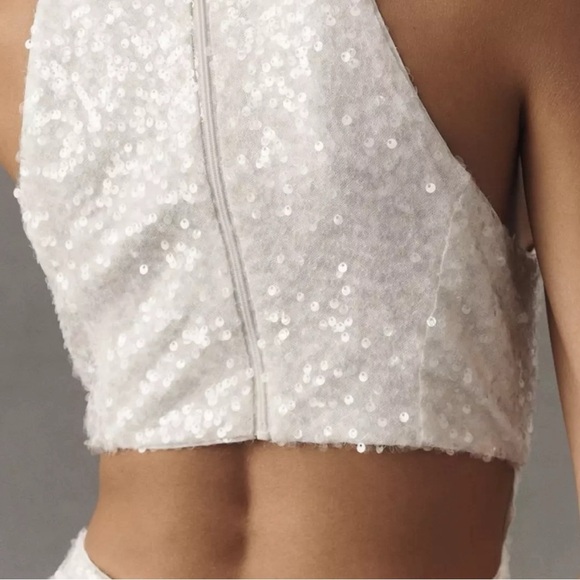 Sachin & Babi Morgan Halter Cut-Out Sequin Slim Maxi Dress - Picture 4 of 16